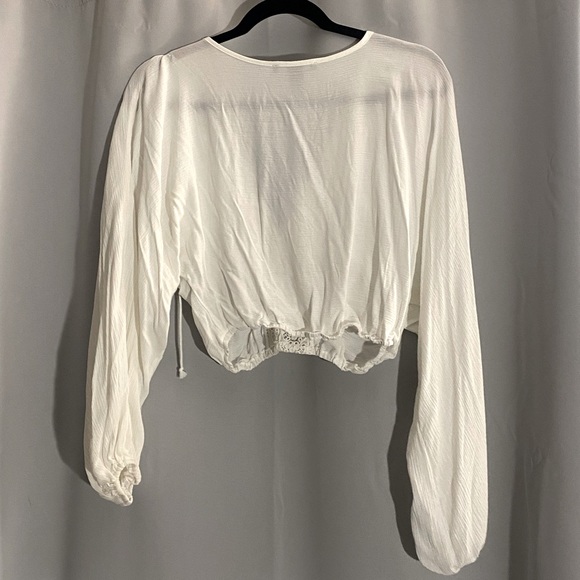 Forever 21 Tops F2 Lace Up Peasant Blouse Poshmark